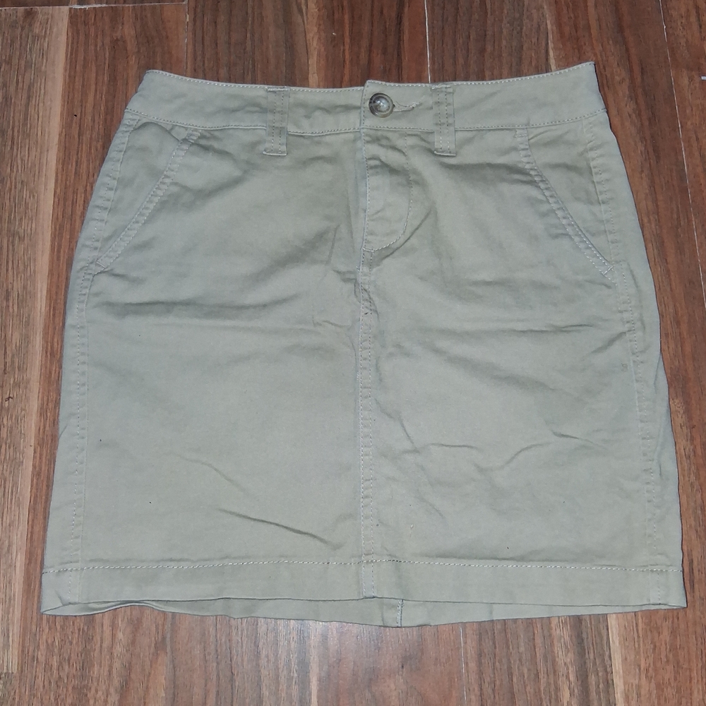 Olive Green Women's Skirt